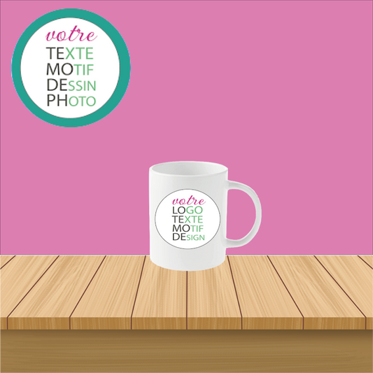 Mug classique blanc personnalisé - 325 ml