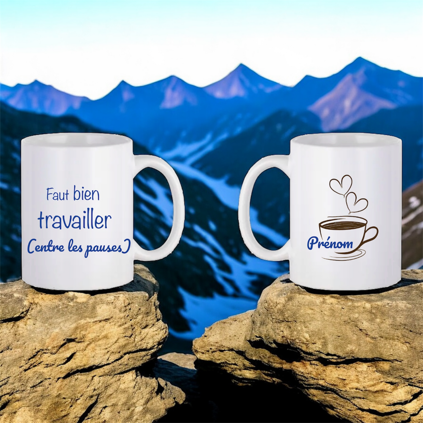 Mug classique blanc personnalisé - 325 ml